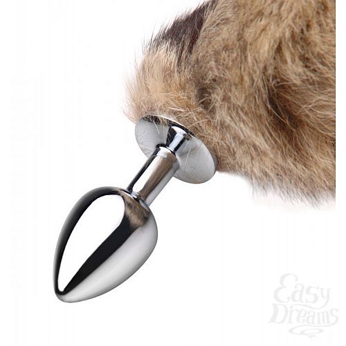  3        Master Series Untamed Fox Tail Anal Plug - 9 .