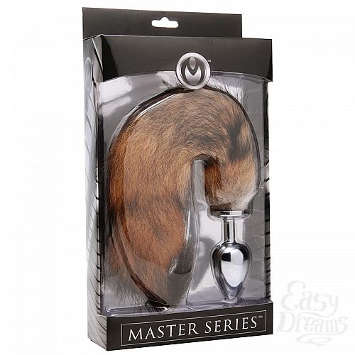  5        Master Series Untamed Fox Tail Anal Plug - 9 .