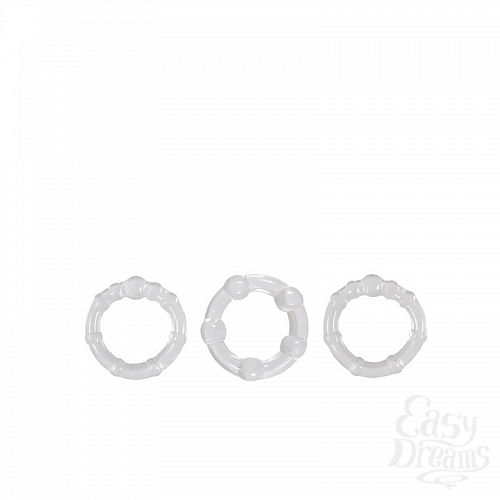 Фотография 2:  Набор прозрачных эрекционных колец Intensity Rings  Фотография 2  Набор прозрачных эрекционных колец Intensity Rings