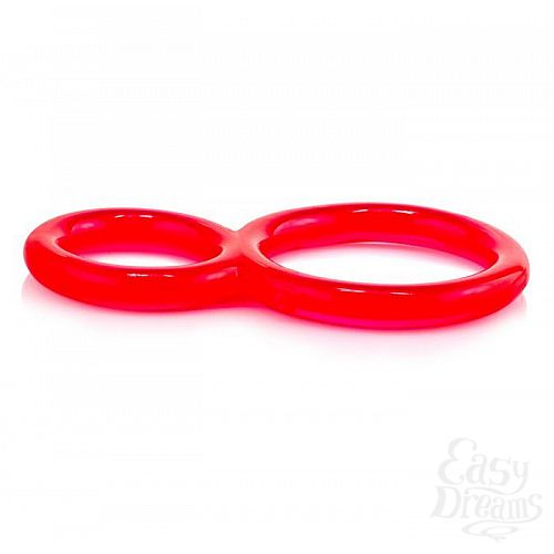 Фотография 2:  Красное двухпетельное кольцо Ofinity Фотография 2  Красное двухпетельное кольцо Ofinity