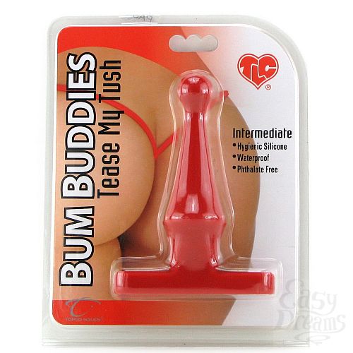  5    TLC^ Bum Buddies Tease My Tush, Intermediate Silicone Anal Plug, 10,8 , 