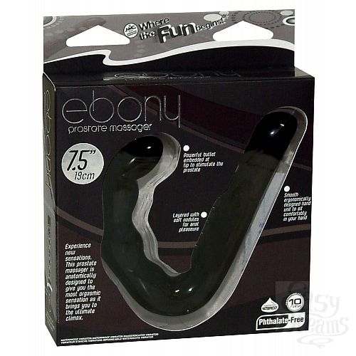  2  ׸   Ebony Prostate Massager 
