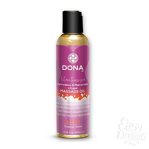  1:    DONA Scented Massage Oil Sassy Aroma: Tropical Tease 125 