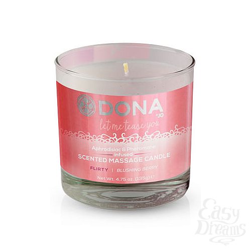  1:    DONA Scented Massage Candle Flirty Aroma: Blushing Berry 135 
