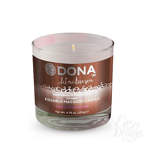  1:     DONA Kissable Massage Candle Chocolate Mousse 135 