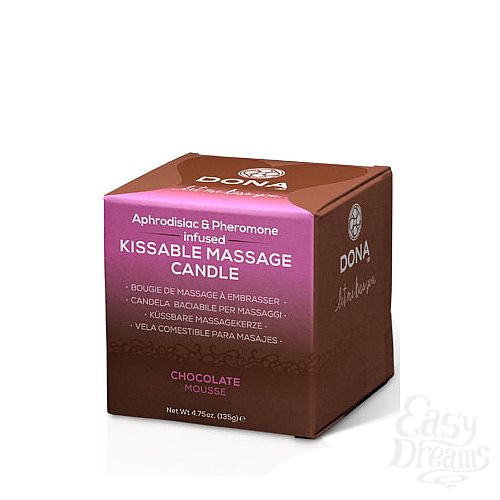  2     DONA Kissable Massage Candle Chocolate Mousse 135 