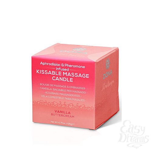  2     DONA Kissable Massage Candle Vanilla Buttercream 135 