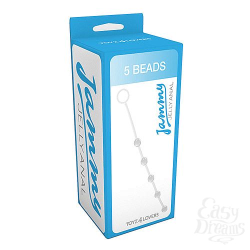  2      5  JAMMY JELLY ANAL 5 BEADS CRYSTALL - 38 .