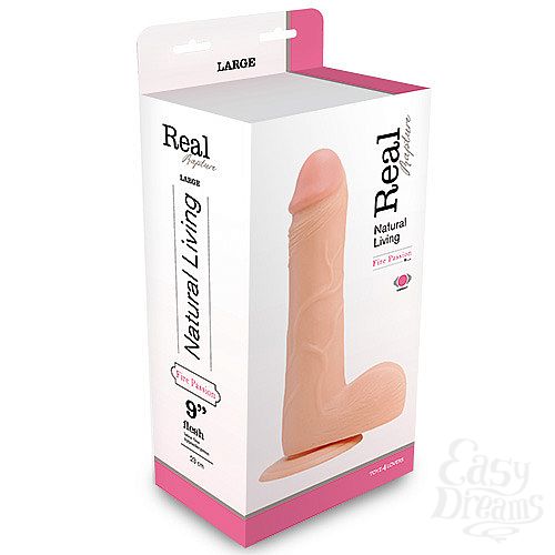  2      REALISTIC VIBRATOR REAL RAPTURE FLESH - 25,5 .