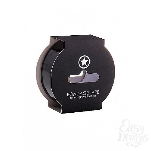  1:   Non Sticky Bondage Tape Black SH-OUBT003BLK