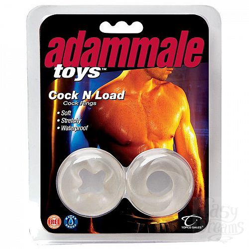 ���������� 3  �������� �� 2 �����������  ����� Adam Male Toys Cock N Load Cock Rings