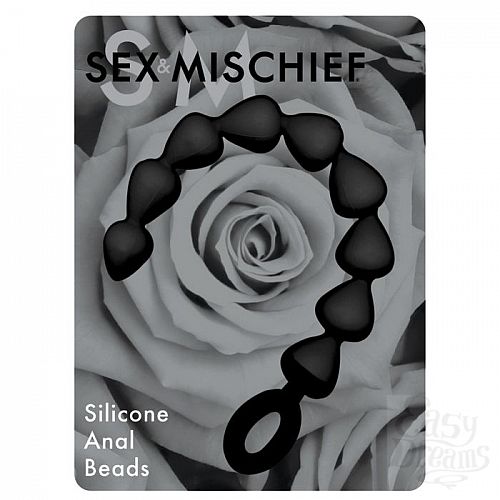  1:  ׸   Black Silicone Anal Beads - 20 .