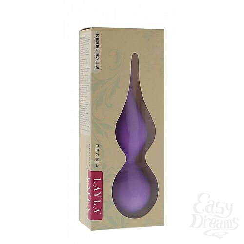 Фотография 2:  Фиолетовые вагинальные шарики LAYLA PEONIA Фотография 2  Фиолетовые вагинальные шарики LAYLA PEONIA