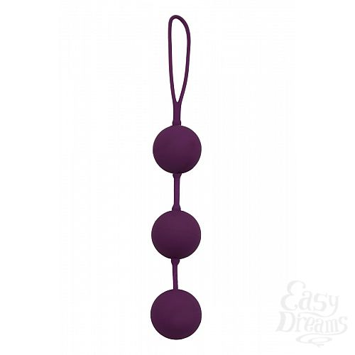Фотография 2:  Фиолетовые вагинальные шарики с петлёй Фотография 2  Фиолетовые вагинальные шарики с петлёй