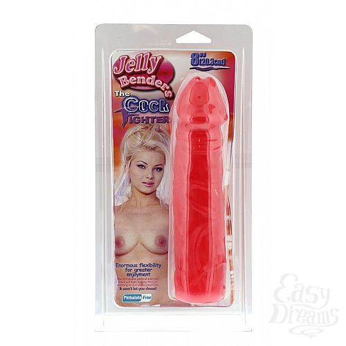  2       JELLY BENDERS THE COCK FIGHTER 8 PINK - 20,2 .