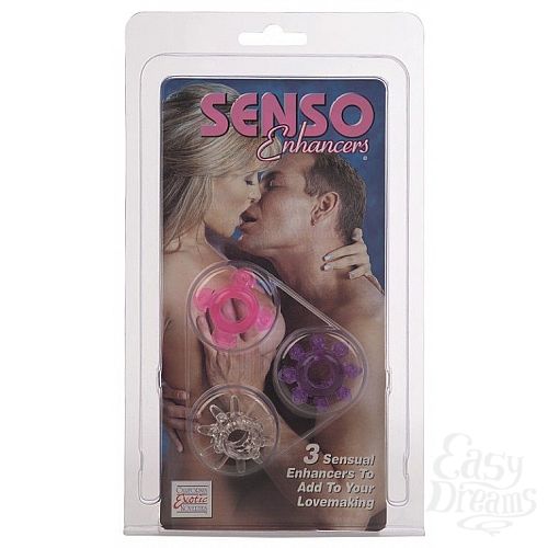 Фотография 2:  Набор из 3 разноцветных эрекционных колец SENSO ENHANCERS Фотография 2  Набор из 3 разноцветных эрекционных колец SENSO ENHANCERS