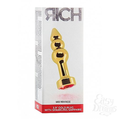  3    3,9 R7 RICH Gold/Red Sapphire SH-RIC007GLD