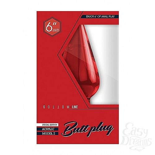  2    Bottom Line 6 Model 2 Acrylic Red  SH-BTM007ACR