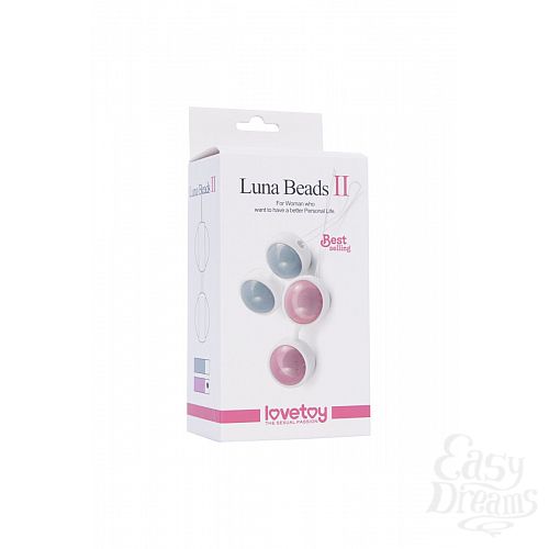 Фотография 1:  Голубые вагинальные шарики Luna Beards II Фотография 1:  Голубые вагинальные шарики Luna Beards II
