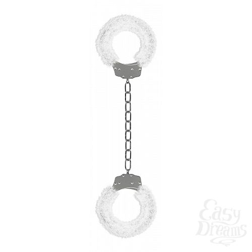  1:   Beginner s Legcuffs Furry White    
