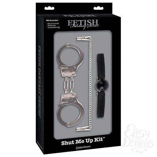  1:      Fetish Fantasy Limited Edition Shut Me Up Kit - Black .