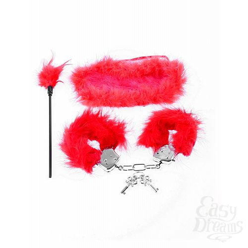  5      Fetish Fantasy Series Feather Fantasy Kit - Red