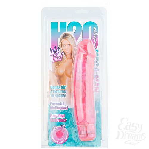  2     H2O MEGA MAN WATERPROOF VIBRATOR - 19 .