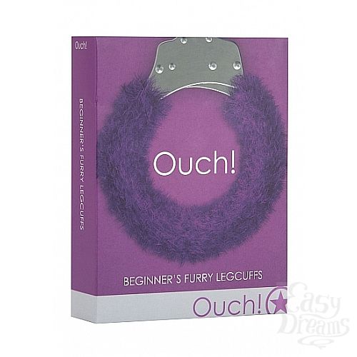  2   Beginner s Legcuffs Furry Purple SH-OU007PUR