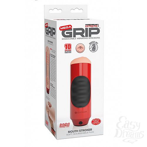  2  - Extreme Toyz Mega Grip Vibrating Stroker Mouth