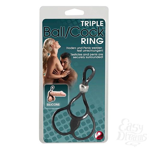  5      Triple Ball-und Cockring