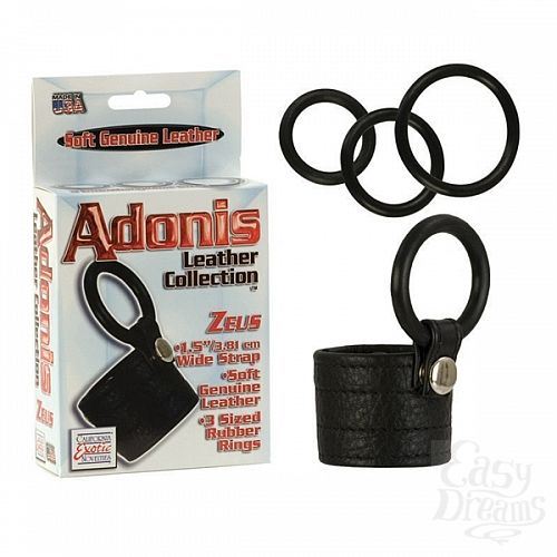  2   Adonis Zeus Leather Cockring, 