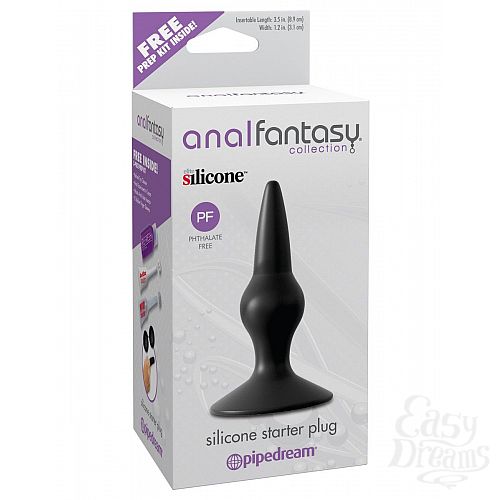 ���������� 4  �������� ���������� Anal Fantasy Collection Silicone Starter Plug - 10,2 ��.