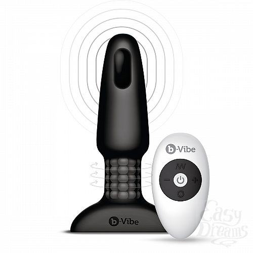 ���������� 1:  �������� �������-������ � ������� �������� B-Vibe Rimming Plug BLACK