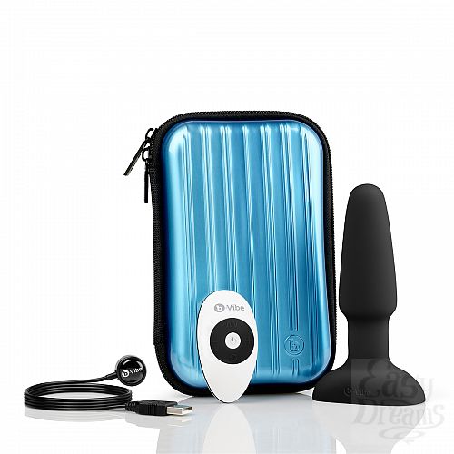 ���������� 2  �������� �������-������ � ������� �������� B-Vibe Rimming Plug BLACK