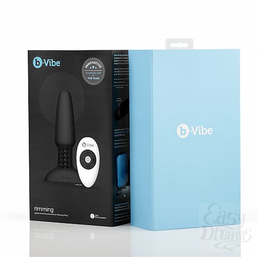 ���������� 5  �������� �������-������ � ������� �������� B-Vibe Rimming Plug BLACK
