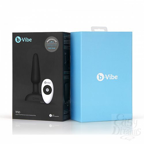 ���������� 5  �������� �������-������ � 3 �������� B-Vibe Trio Plug BLACK