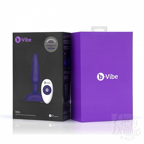  5   -  3  B-Vibe Trio Plug PURPLE
