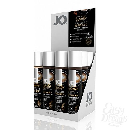  3   JO GELATO HAZELNUT ESPRESSO FLAVORED LUBRICANT 30mL