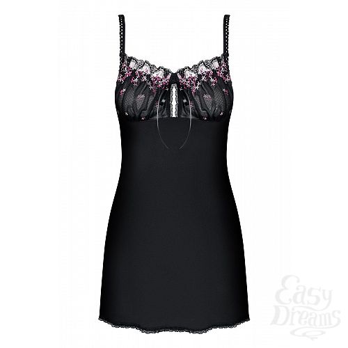 Фотография 3:  Сорочка Floweria с цветочным рисунком на груди Фотография 3  Сорочка Floweria с цветочным рисунком на груди