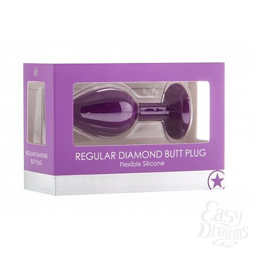  2     OUCH! Regular Diamond Butt Plug    - 7,3 .