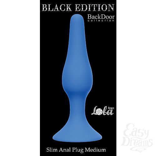  2    Slim Anal Plug Medium Blue 4206-02Lola