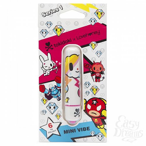  3     MINI BULLET VIBRATOR WHITE CLOUDS