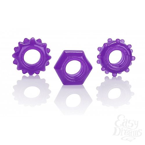 Фотография 2:  Набор из 3 колец на пенис Reversible Ring Set Фотография 2  Набор из 3 колец на пенис Reversible Ring Set