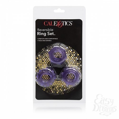 Фотография 3:  Набор из 3 колец на пенис Reversible Ring Set Фотография 3  Набор из 3 колец на пенис Reversible Ring Set