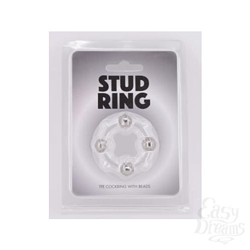 Фотография 1:  Эрекционное кольцо Stud Ring с бусинами Фотография 1:  Эрекционное кольцо Stud Ring с бусинами