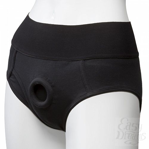  3  -   Vac-U-Lock Panty Harness with Plug Briefs - L/XL