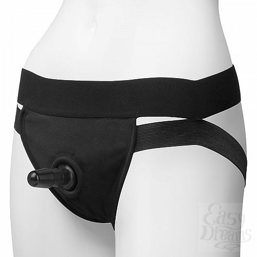  1:     Vac-U-Lock Panty Harness with Plug Dual Strap - S/M