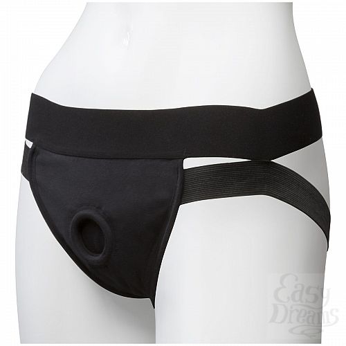  3     Vac-U-Lock Panty Harness with Plug Dual Strap - S/M