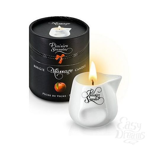  1:       Bougie Massage Gourmande Pche - 80 .