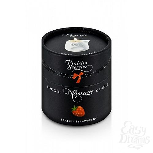  2       Bougie de Massage Gourmande Fraise - 80 .